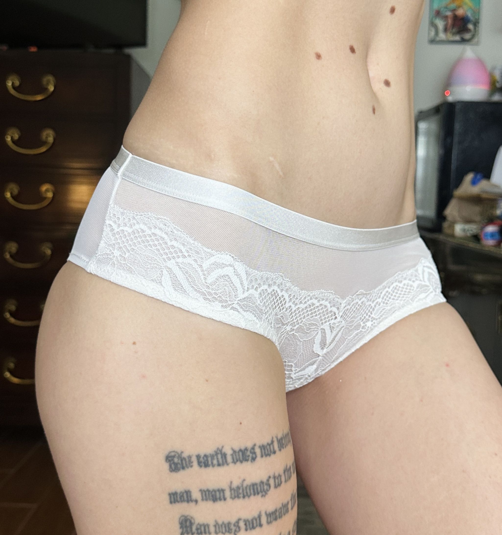 White Lacey Panties