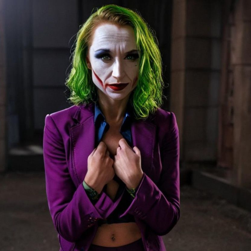 Signed Joker Modelling Photo