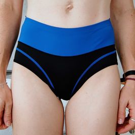 Blue Black Full Back Panties
