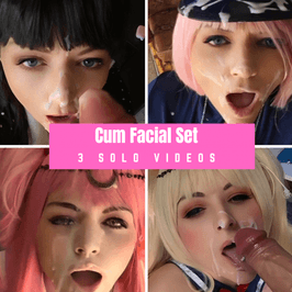 CUM FACIAL SET : 3 VIDEOS