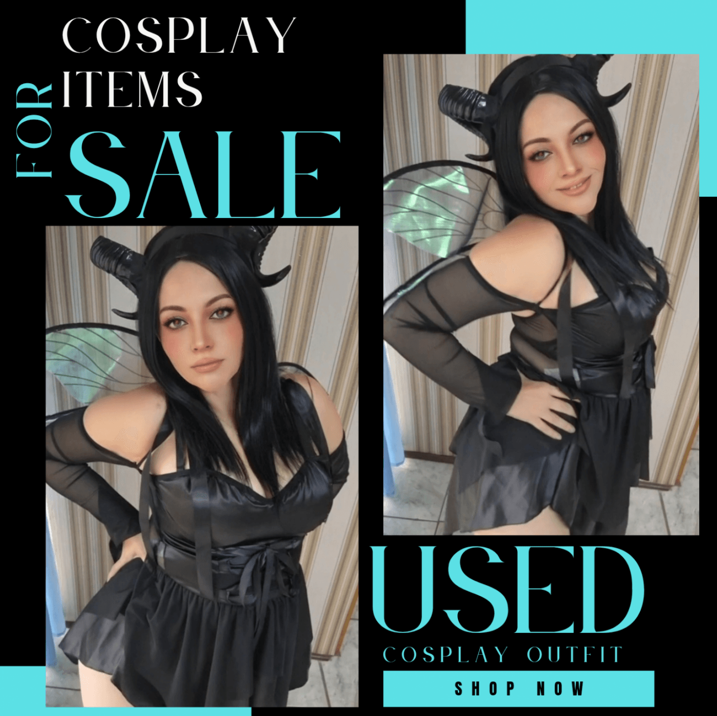 ICONIC SUCCUBUS 3 PIECE SET HORNS EXCLUDED