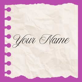 Photo with your name 