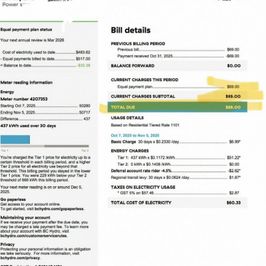 My BC Hydro Bill