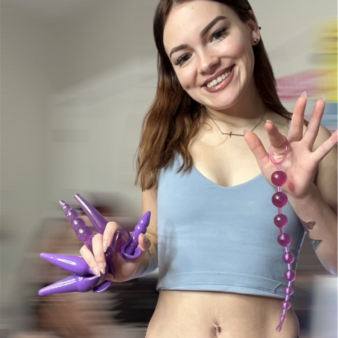 Used butt plugs and anal beads