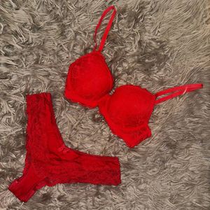 red erotic lace lingerie