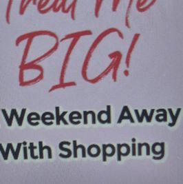 Weekend away and a treat!