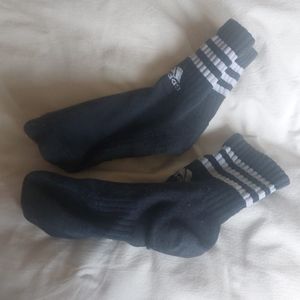 Used Black Adidas Socks