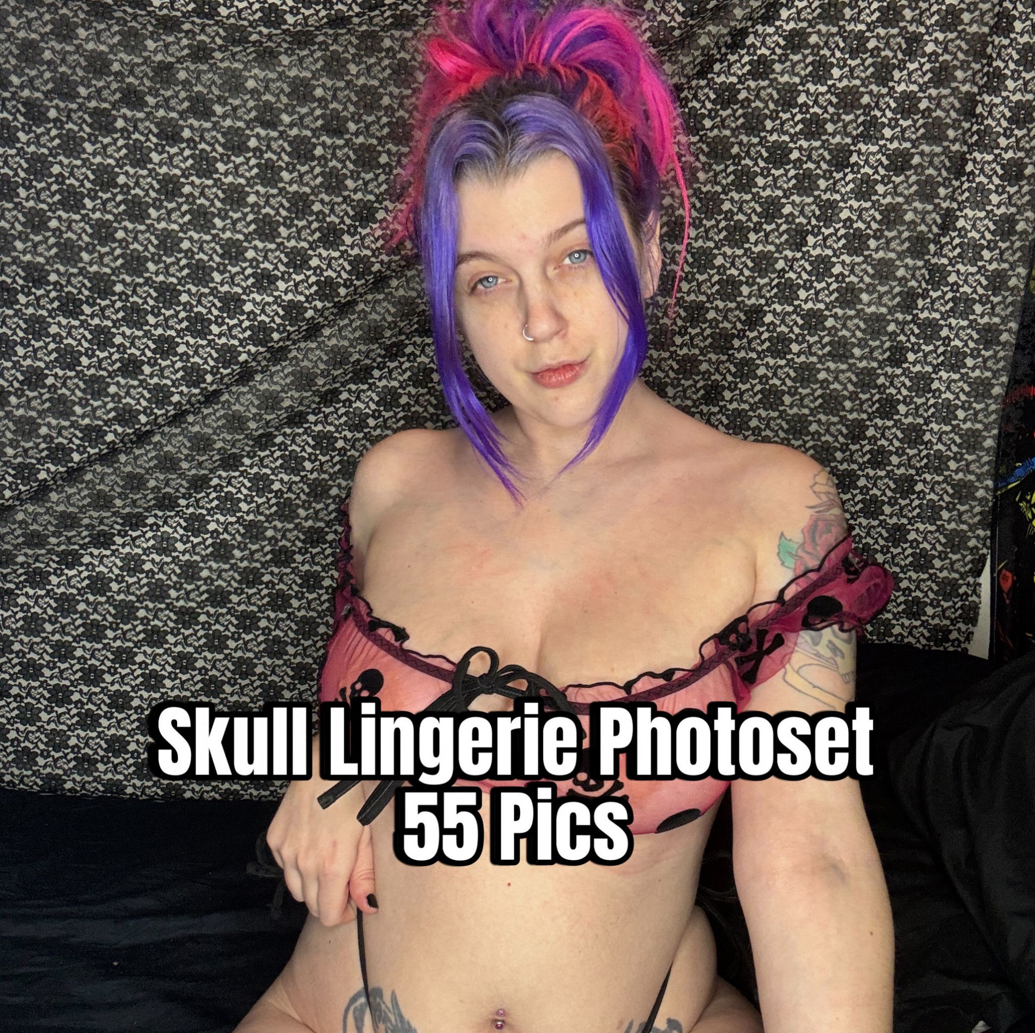 Skull Lingerie Photoset 55 Pics