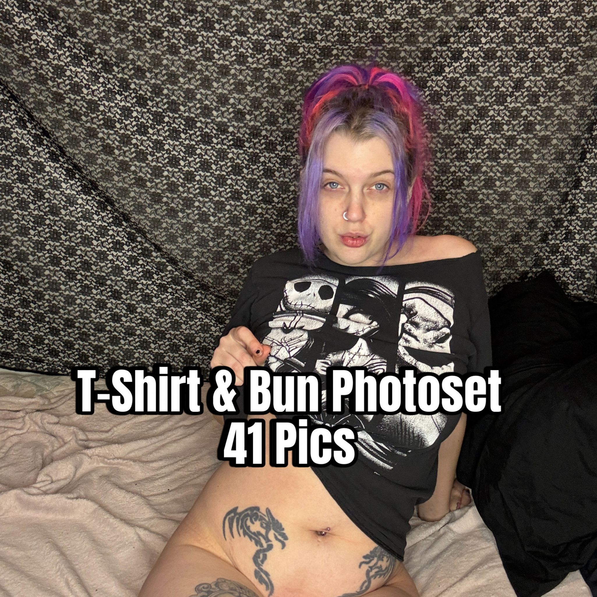 TShirt and Bun Photoset 41 Pics