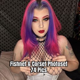 Fishnet and Corset Photoset 74 Pics