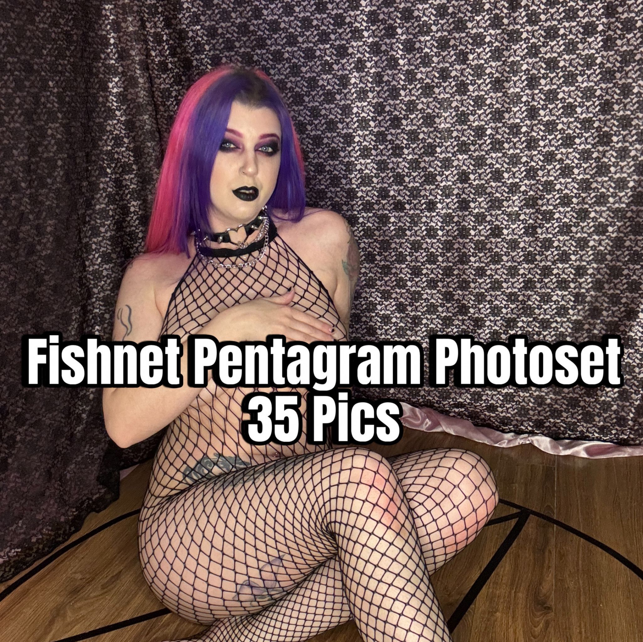 Fishnet Pentagram Photoset