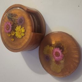 Hand Made Resin Drink Coasters