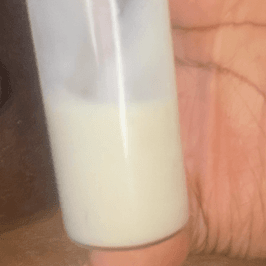 Pussy cream glass vial
