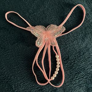 Pink Pearl Thong Freshly Worn