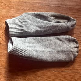Sweaty Grey Ankle Socks