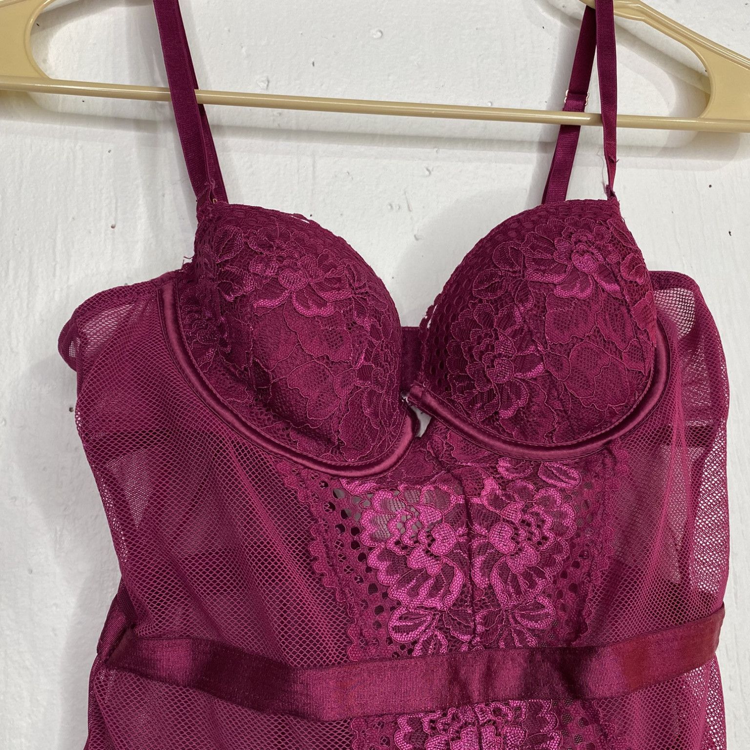 Pink Lacy one piece