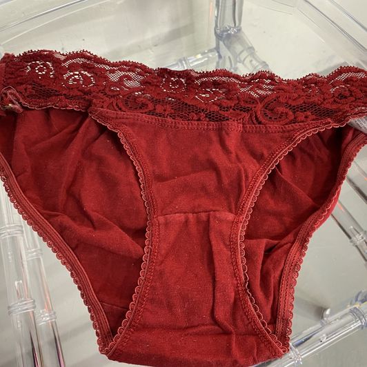 Red everyday panties