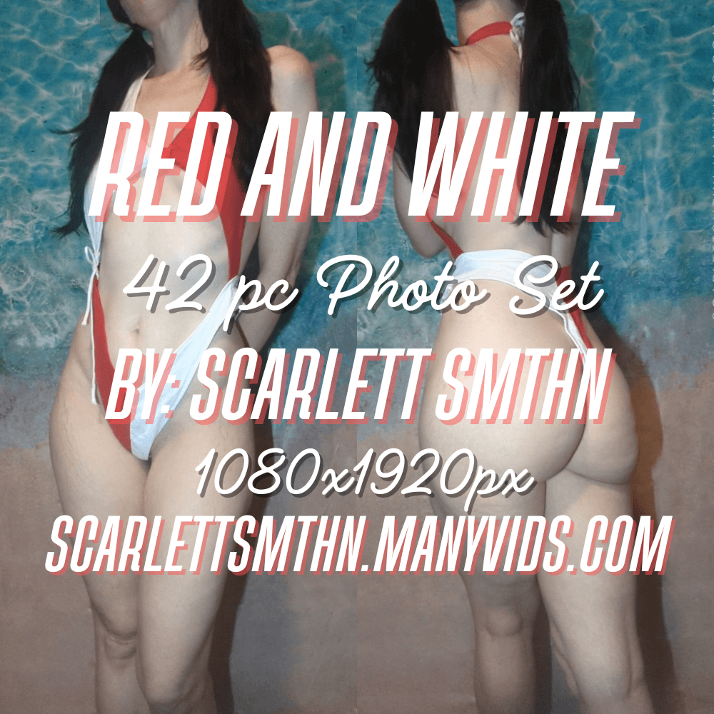 Red and White 42pc Photo set
