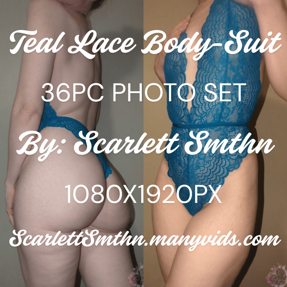 Teal Lace Body Suit 36pc Photo set