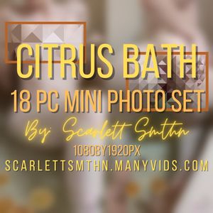 Citrus Bath 18pc mini Photo set