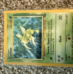 Scyther Pokemon Card