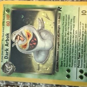Arbok Pokemon Card