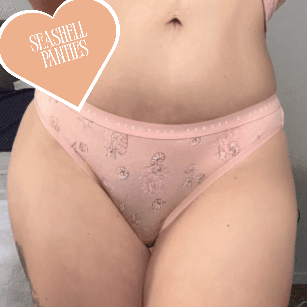 Peachy Seashell Cotton Panties