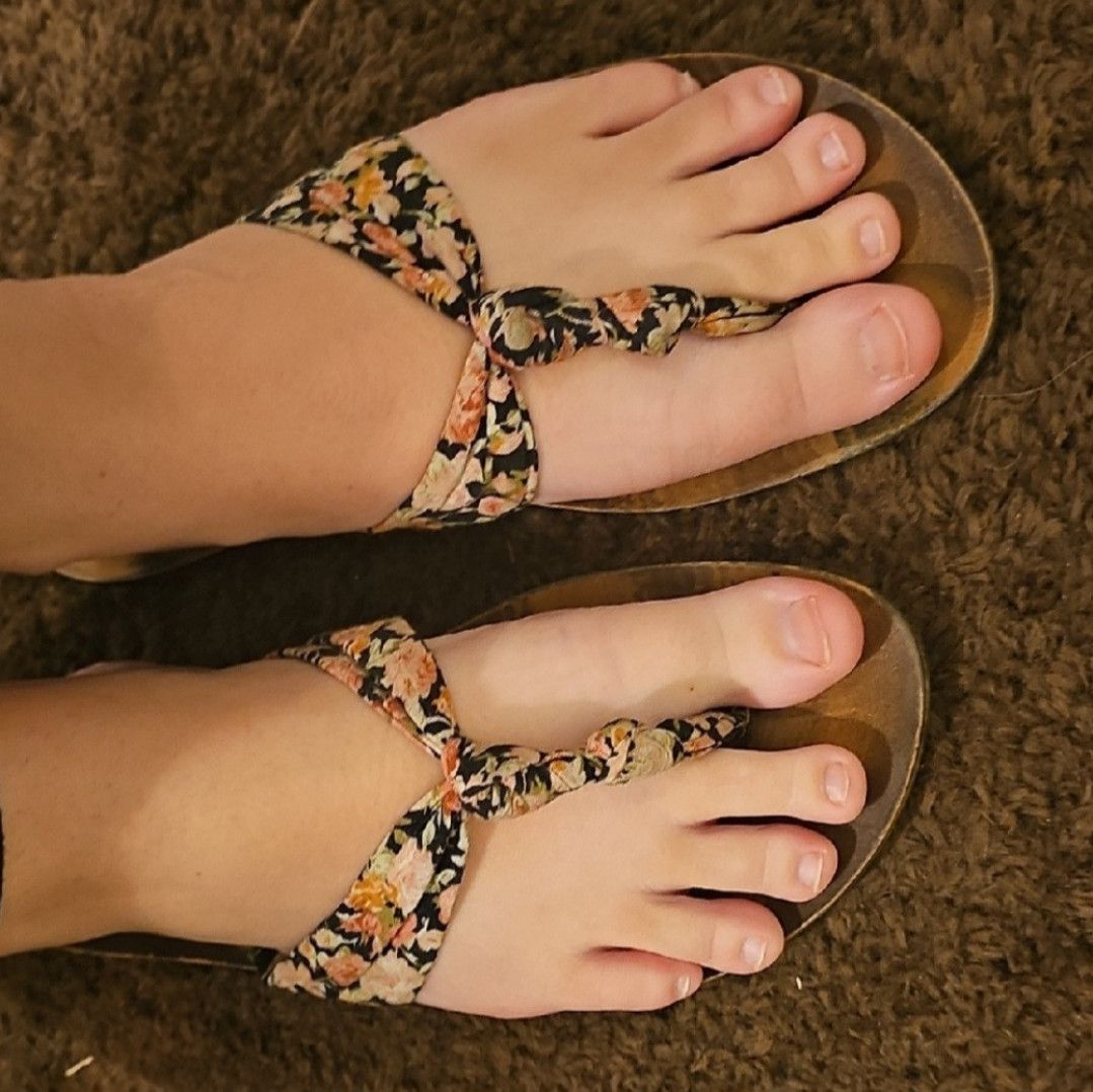 Well loved flip flops