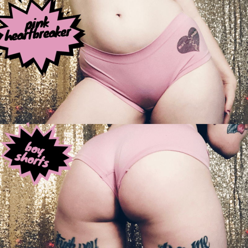 pink heartbreaker boyshorts