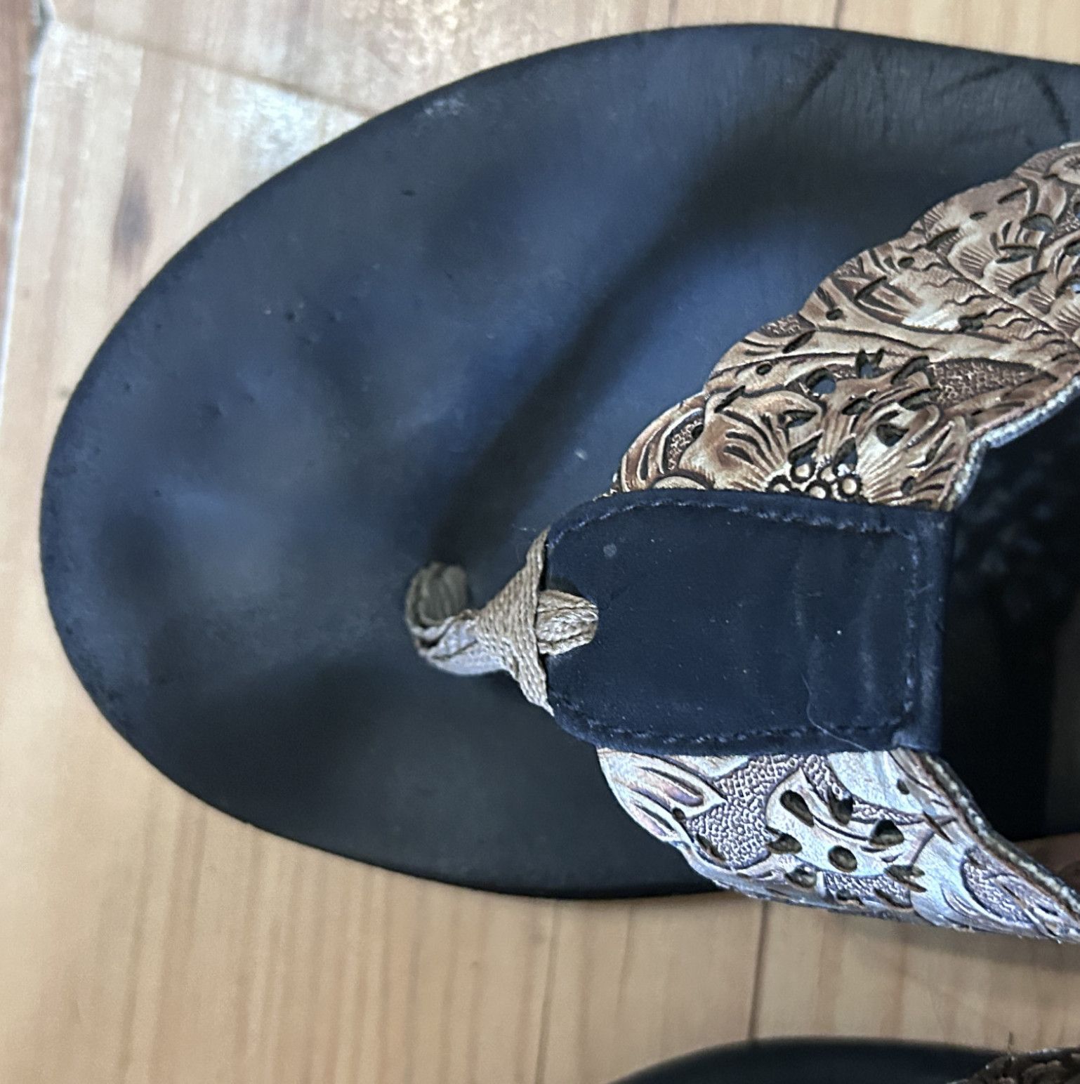 Worn in flip flops