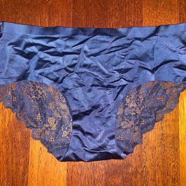Blue Lace Spandex Panties