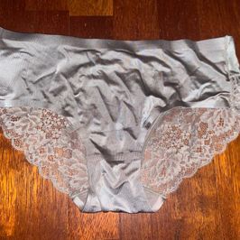 Grey Spandex Lace Panty