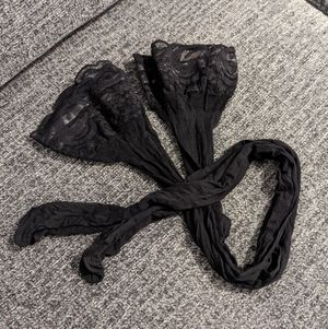 Black Thigh High Stockings