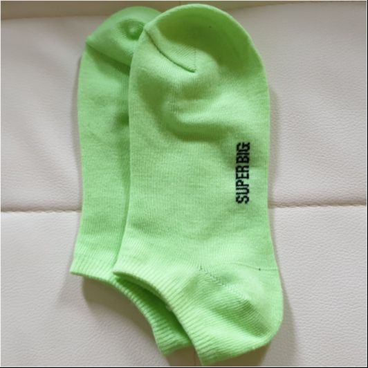 Smelly Neon Green Workout Socks