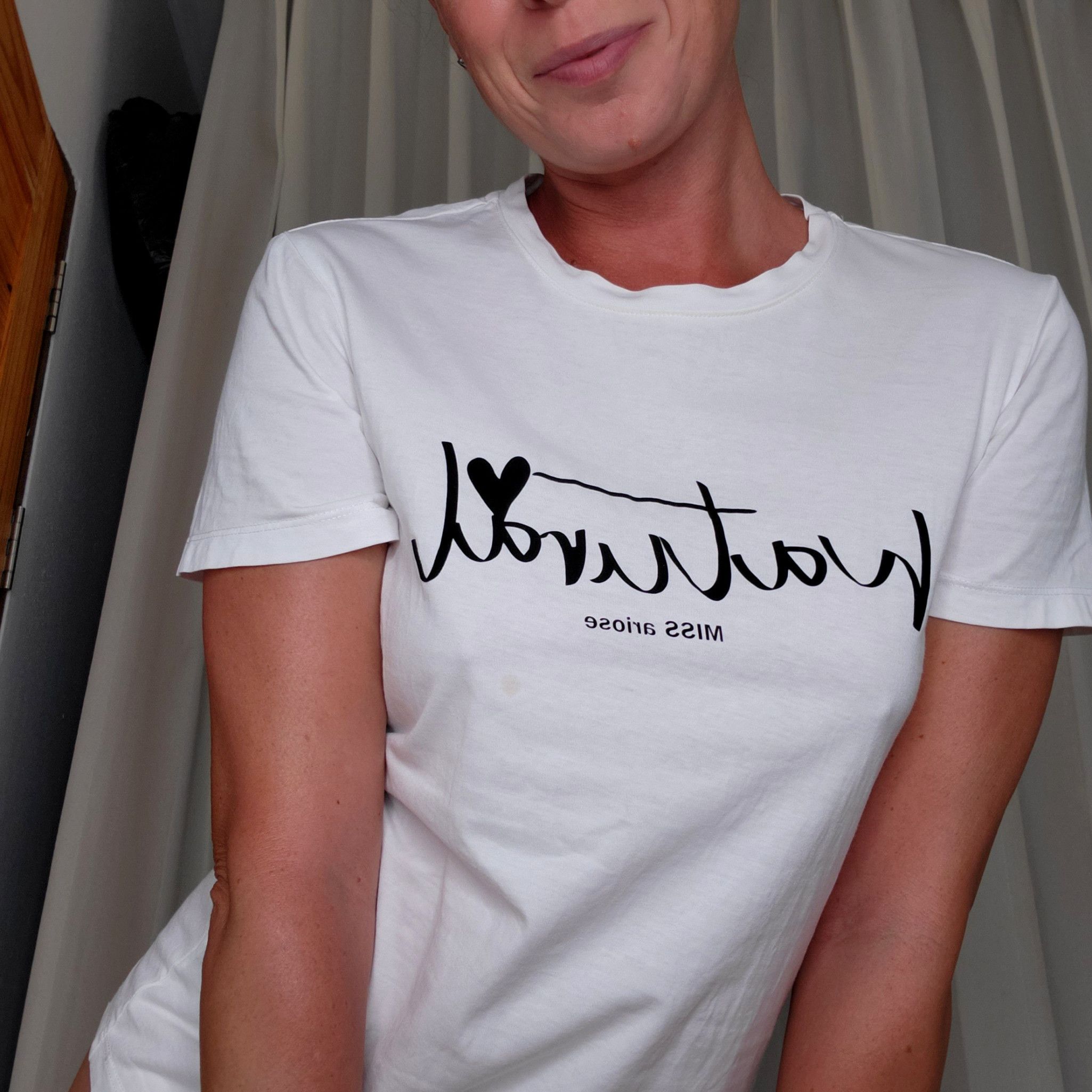 Natural Odors White Cotton Gym Tshirt