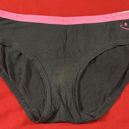 Black and pink panties