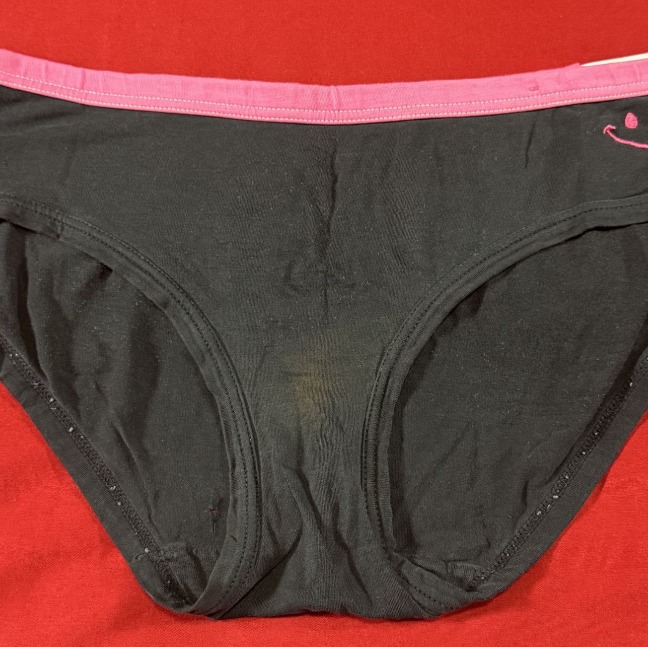 Black and pink panties