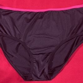 Black and pink panties