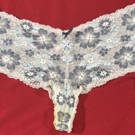 Light blue floral panties