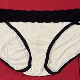 Tan and black panties