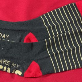 Dark green holiday socks