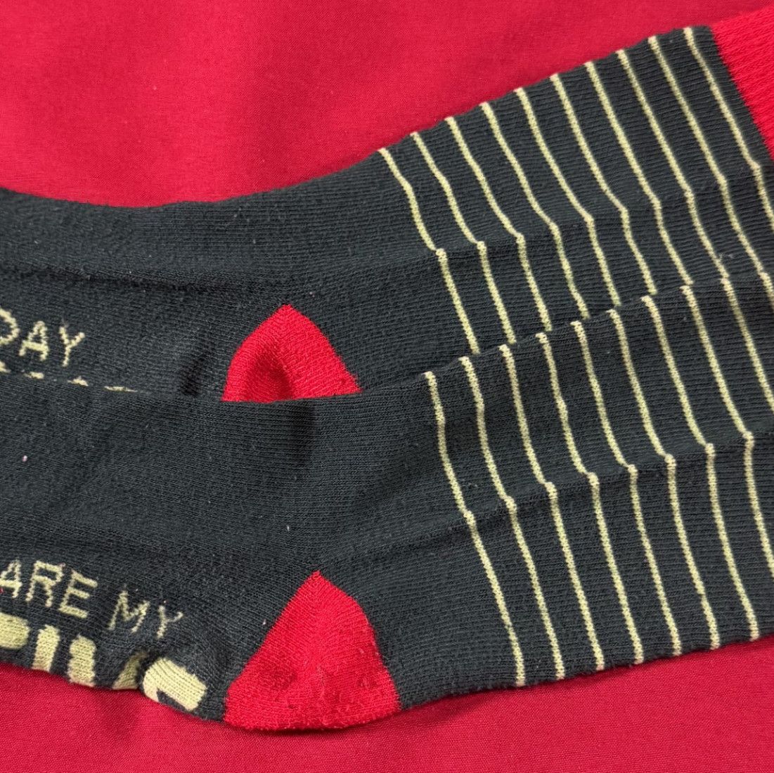 Dark green holiday socks