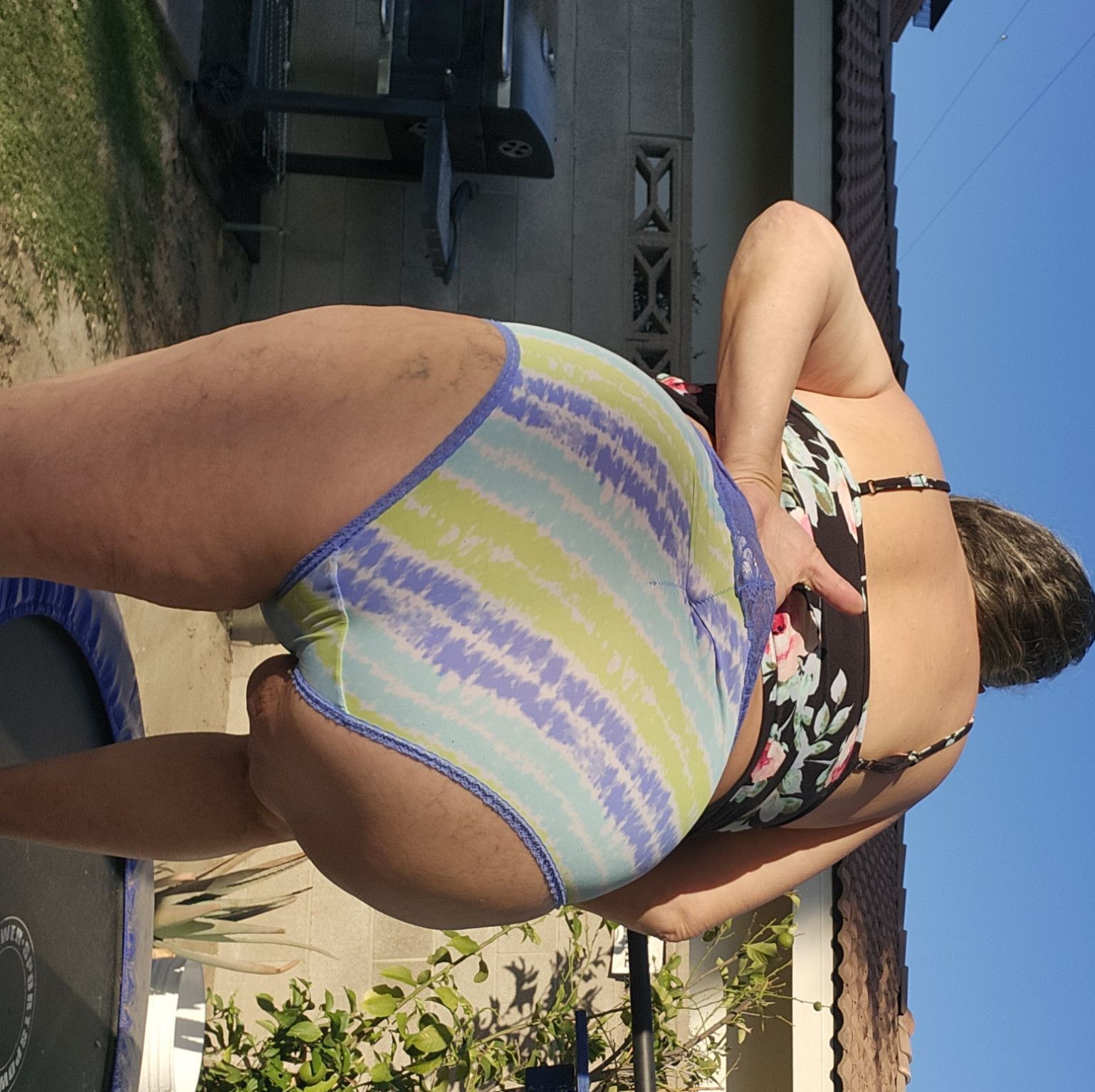 Silky feeling tyedye panties