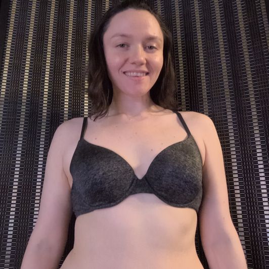 Very Worn Black Bra