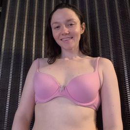 Very Worn Pink Bra