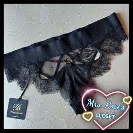 Premium Panty Belinda Black Honey Birdette NWT