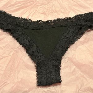 Black Lace Thong