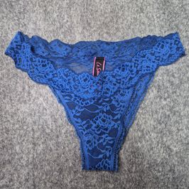 Blue lacy panties