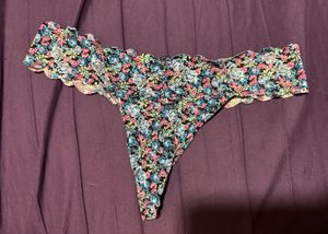 pink brand lace thong