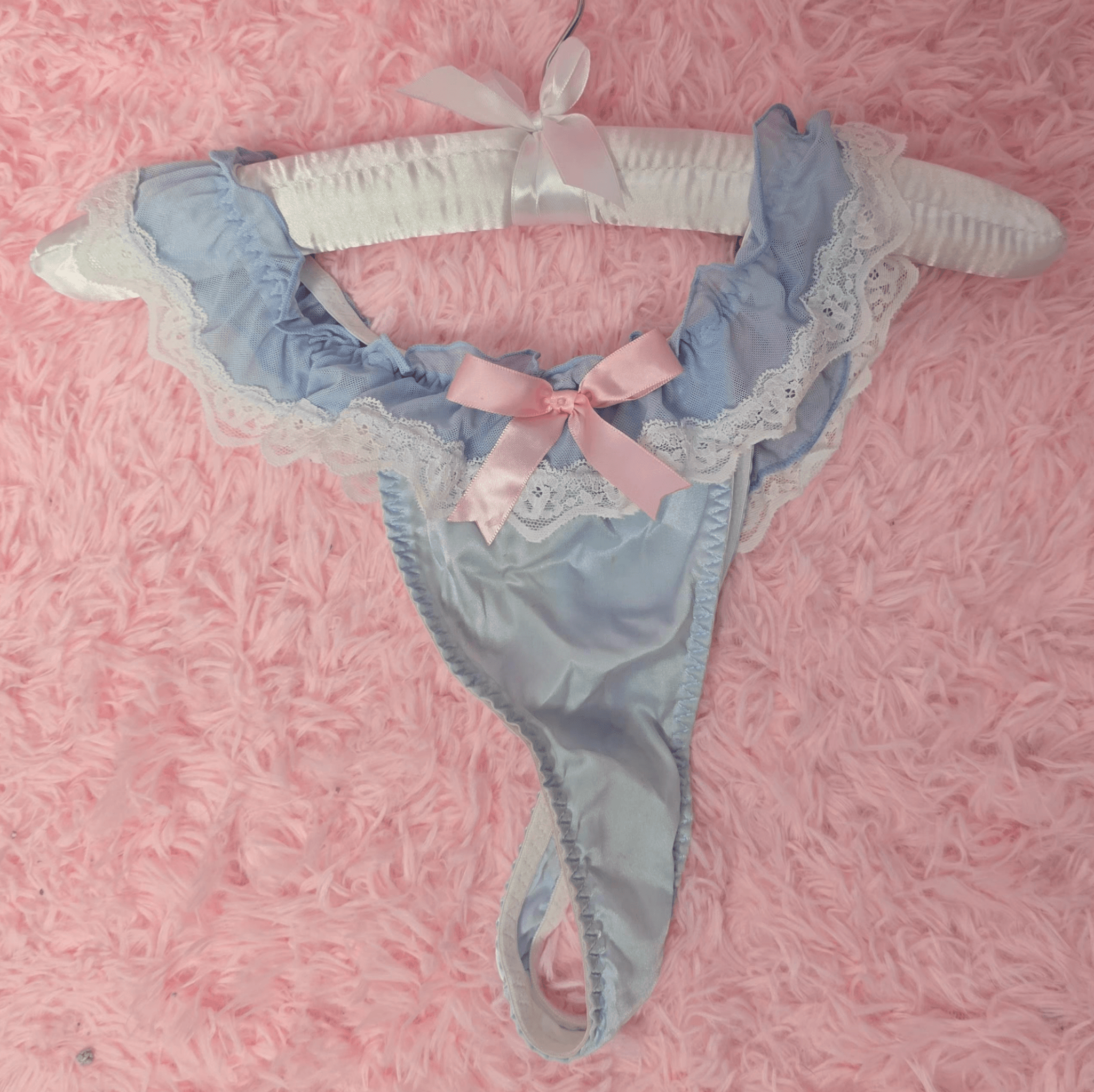 Sissy thong worn during a video